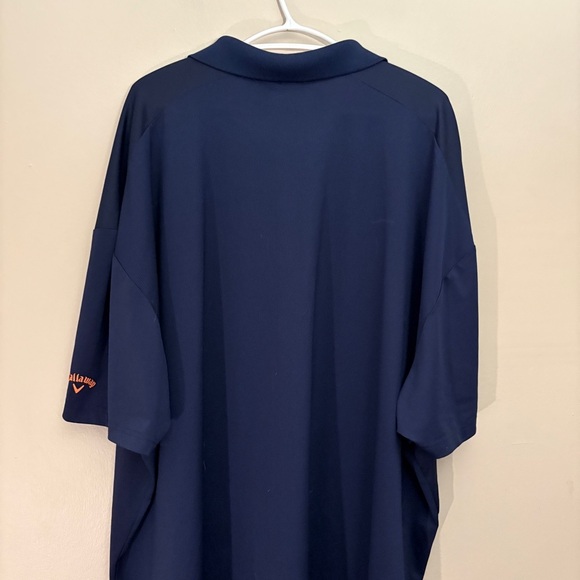 Callaway Navy Blue Polo with Bright Orange Trim - Picture 12 of 13